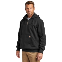 Carhartt Rain Defender Paxton Heavyweight Hooded Zip Mock Sweatshirt.