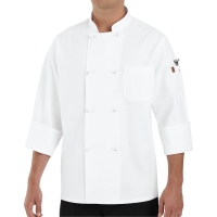 Chef Designs Eight Knot Button Chef Coat With Thermometer Pocket - 0414