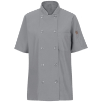 Chef Designs Women's Mimix&trade; Short Sleeve Chef Coat With OilBlok - 045X
