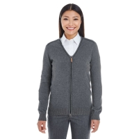 Devon &amp; Jones Ladies' Manchester Fully-Fashioned Full-Zip Cardigan Sweater