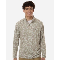 HUK Men's Airweight KC Printed Quarter-Zip Pullover - H1200720