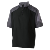 Holloway Unisex Ultra-Lightweight Aero-Tec&trade; Raider Short-Sleeve Warm-Up Pullover