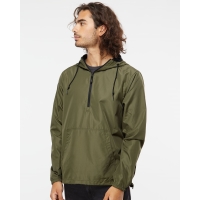 Independent Trading Co. Unisex Lightweight Quarter-Zip Windbreaker Pullover Jacket - EXP54LWP