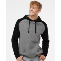 Independent Trading Co. Unisex Raglan Hooded Sweatshirt - IND40RP