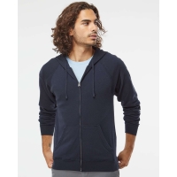 Independent Trading Co. Unisex Special Blend Raglan Full-Zip Hooded Sweatshirt - PRM33SBZ