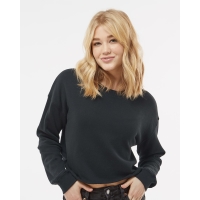 Independent Trading Co. Women's Lightweight Crop Crewneck Sweatshirt - AFX24CRP
