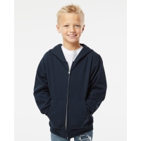Independent Trading Co. Youth Midweight Full-Zip Hooded Sweatshirt - SS4001YZ