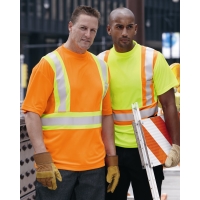 Kishigo Unisex Class 2 Flat Stitch Self-Fabric Panels T-Shirt - 9120-9121