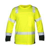 Kishigo Unisex Premium Black Series&reg; Cool Touch Class 3 Long Sleeve T-Shirt - 9177