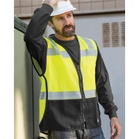 Kishigo Unisex Premium Black Series&reg; FR Black Bottom Mesh Vest - FM410