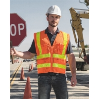 Kishigo Unisex Prismatic Hydrowick-Lite Multi Zipper Vest - 1197-1198