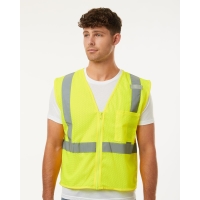 Kishigo Unisex Single Pocket Zipper Mesh Vest - 1089-1090