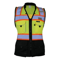 Kishigo Women's Premium Black Series&reg; Heavy Duty Surveyors Vest - S5021-5022