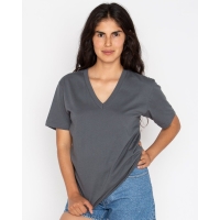 Los Angeles Apparel Unisex USA-Made Fine Jersey V-Neck T-Shirt - 24056