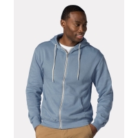 MV Sport Unisex Retro Heather Full-Zip Hooded Sweatshirt - 2349