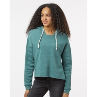 MV Sport Women's Angel Fleece Crop Hooded Sweatshirt - W23101