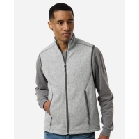 North End Men's Jasper Jacquard Fleece Vest - NE731