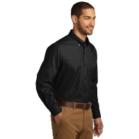 Port Authority Tall Long Sleeve Carefree Poplin Shirt.