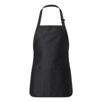 Q-Tees Full-Length Apron With Pouch Pocket - Q4250
