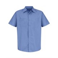 Red Kap Men's Industrial Stripe Short Sleeve Work Shirt - SB22