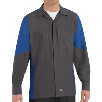 Red Kap Men's Long Sleeve Automotive Crew Shirt - SY10