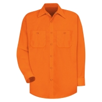 Red Kap Men's Tall Enhanced Visibility Long Sleeve Work Shirt - SS14T