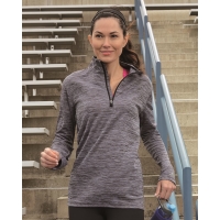 Russell Athletic Women's Striated Quarter-Zip Pullover - QZ7EAX