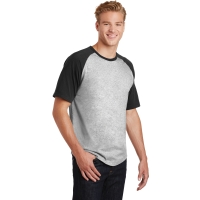 Sport-Tek Short Sleeve Colorblock Raglan Jersey.