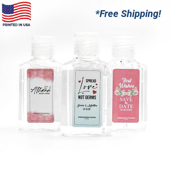 2 Oz Full Color Label Promotional Hand Sanitizers