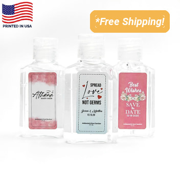 2 Oz Full Color Label Promotional Hand Sanitizers
