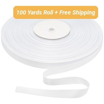 3/4 Inch White Sublimation Lanyard Rolls - 100 Yards/roll