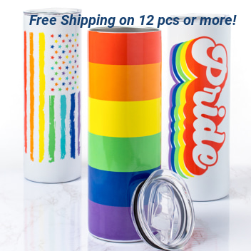 Custom Lgbtq Pride 20oz. Stainless Steel Tumblers