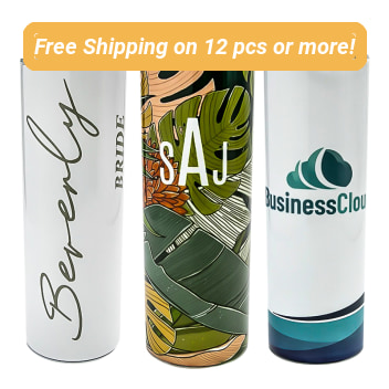20 Oz. Custom Printed Skinny Stainless Steel Tumblers