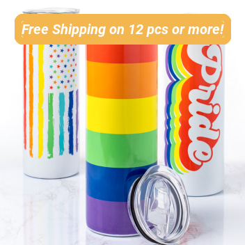Custom Lgbtq Pride 20oz. Stainless Steel Tumblers