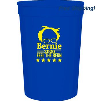 Political Bernie 2020 Feel The Bern 16oz Stadium Cups Style 122065