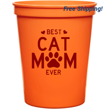 Holidays & Special Events Best Cat M Ever 16oz Stadium Cups Style 133880