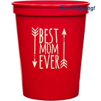 Holidays & Special Events Best Mom Ever 16oz Stadium Cups Style 133802