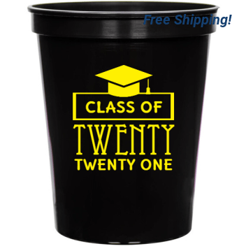 Graduation Class Of Twenty One 16oz Stadium Cups Style 127807
