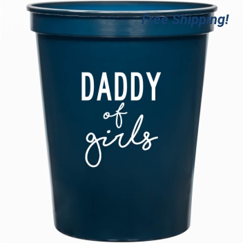 Holidays & Special Events Daddy Of Girls 16oz Stadium Cups Style 136379