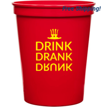 Holidays & Special Events Drink Drank Drunk 16oz Stadium Cups Style 137355