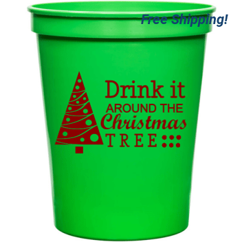 Holiday Drink It Around The Christmas T R E 16oz Stadium Cups Style 127393