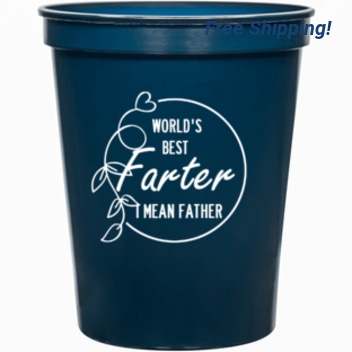 Holidays & Special Events Farter Worlds Best Mean Father 16oz Stadium Cups Style 136381