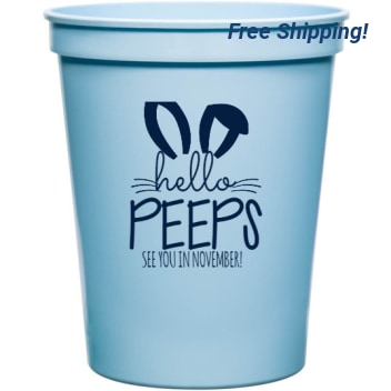 Holidays & Special Events Hello Peeps See You In November 16oz Stadium Cups Style 133281