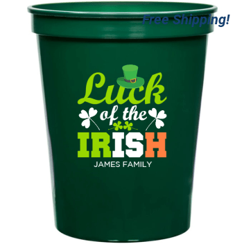 Luck Of The Irish 16oz Stadium Cups Style 158610