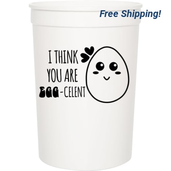 Happy Valentine's Day Think You Are Egg -celent 16oz Stadium Cups Style 101338