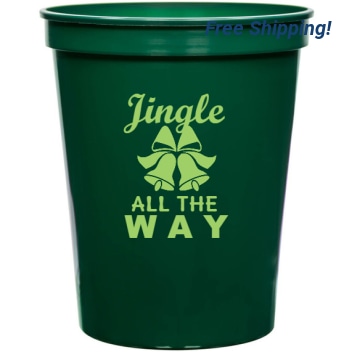 Holiday Jingle All The W 16oz Stadium Cups Style 127672
