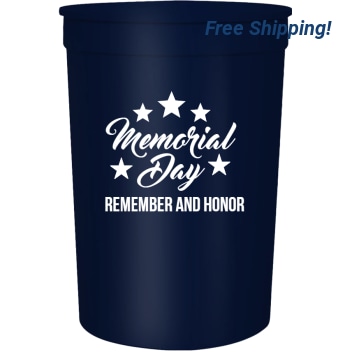 Memorial Day Remember And Honor 16oz Stadium Cups Style 106439