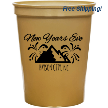 Holiday New Years Eve Bryson City Nc 16oz Stadium Cups Style 127317