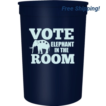 Political Vote Room Elephant In The 16oz Stadium Cups Style 123231