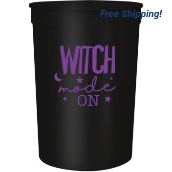 Halloween Witch Mode On 16oz Stadium Cups Style 113506